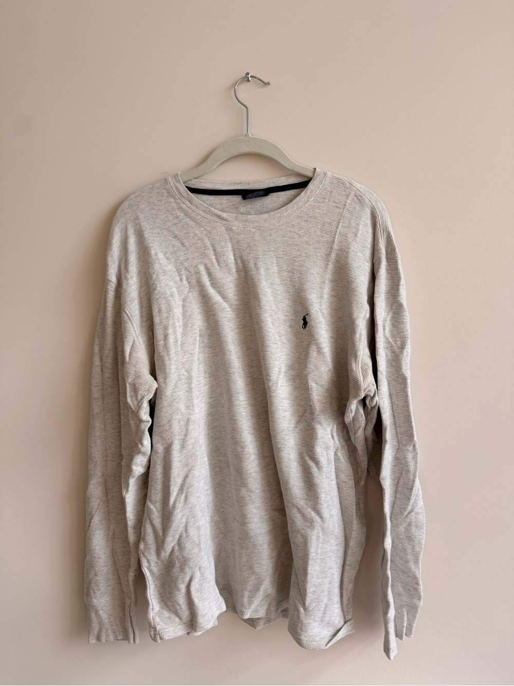 Polo by Ralph Lauren Men's Long-Sleeve Crew Tee - Light Heather Gray